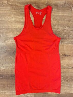 ZYIA Red Copper Charged Tank Top Sz Medium Activewear Yoga Like New!